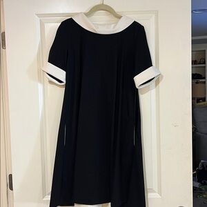 Elegant Black and White Women's Dress